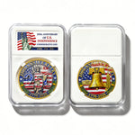 America Gold-Plated Commemorative Coin With Case