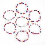 USA Flag Independence Day Bracelet